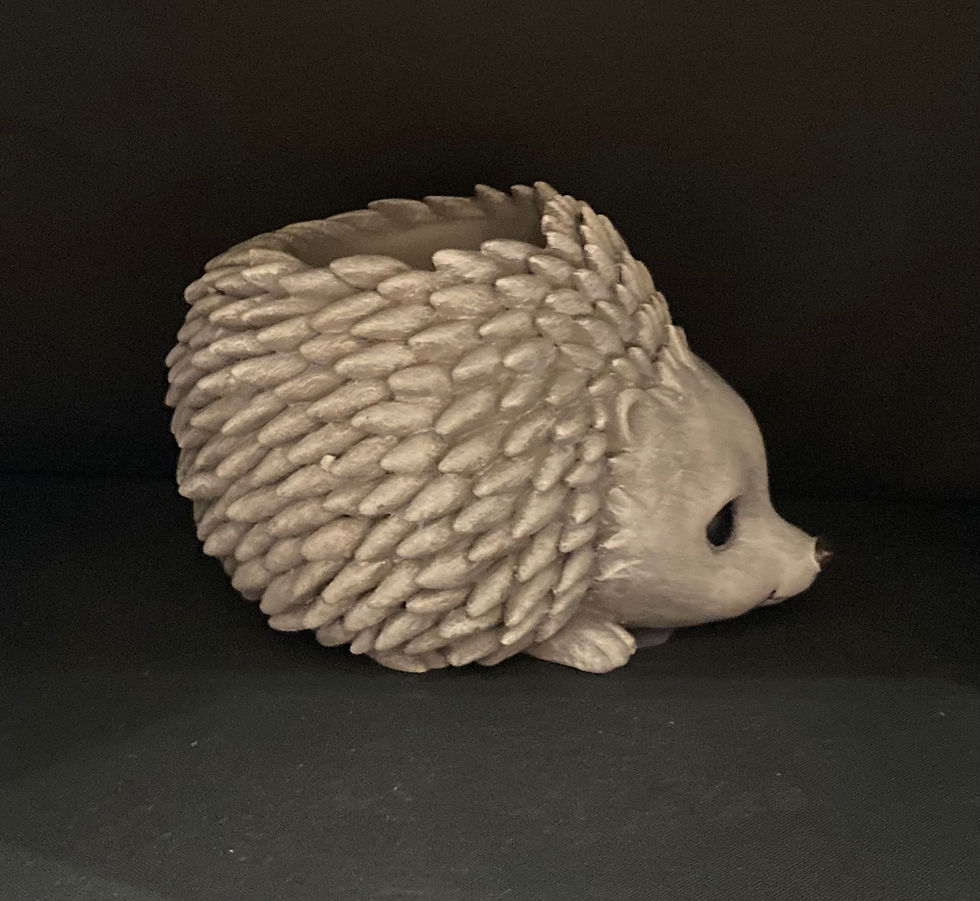 Thumbnail: pudgy pals mini hedgehog planter side view