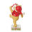 Thumbnail: Pooh Christmas Candycane Jim Shore Disney Traditions Christmas Sweetie figurine rear view