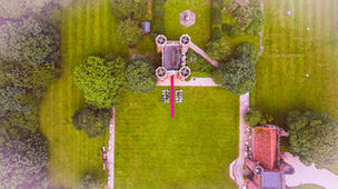 Aerial wedding photography for client in Essex