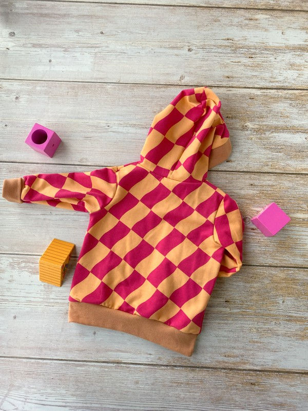 Miniature : Sweat à capuche évolutif "Damier"