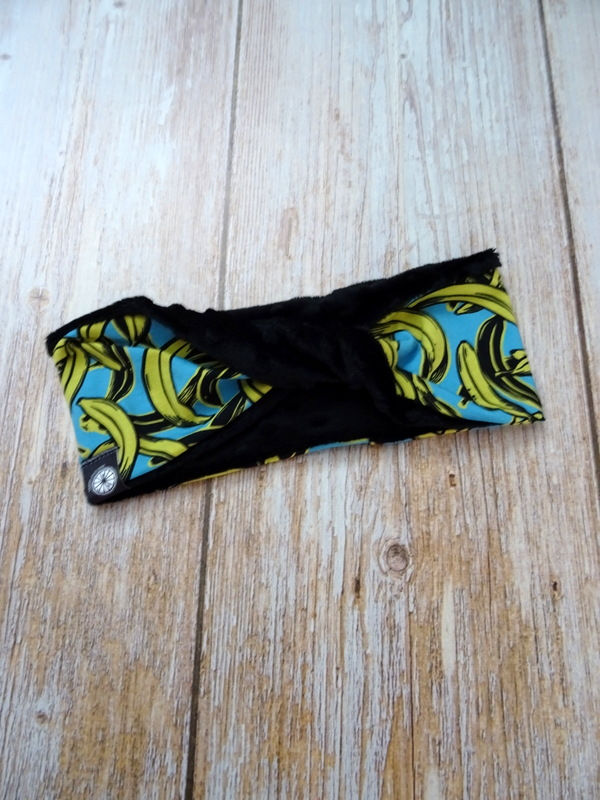 Miniature : Ensemble bandeau + snood "Banane"