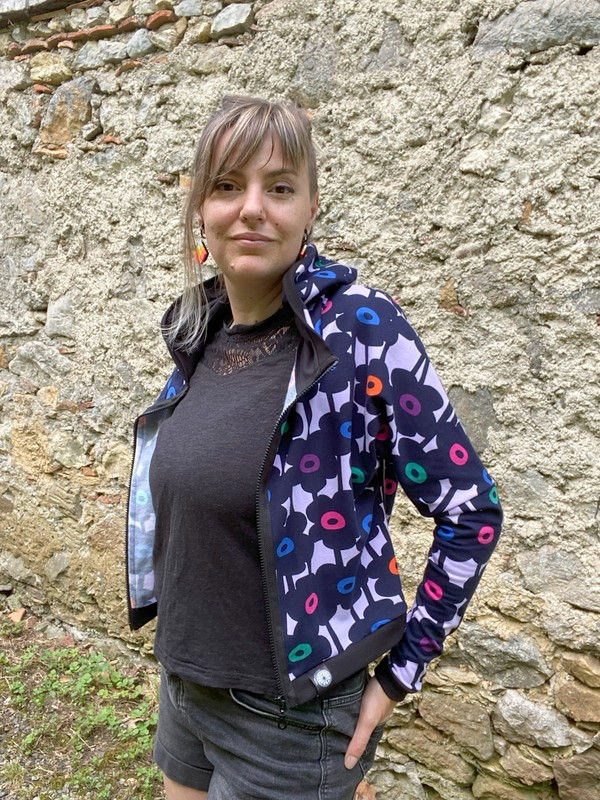 Miniature : Veste sweat Fleur Vintage