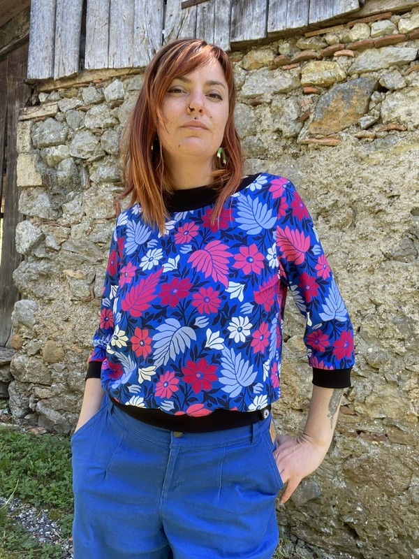 T-shirt Fleur géométrique