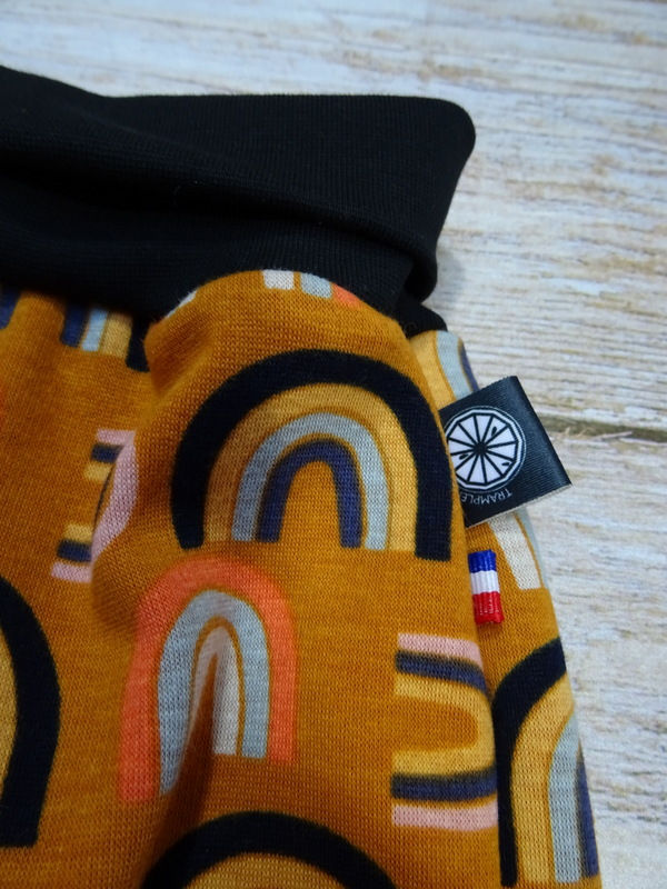 Miniature : Sarouel évolutif sweat "Arc-en-ciel Orange"