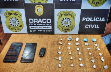 Homem é preso por tráfico de drogas