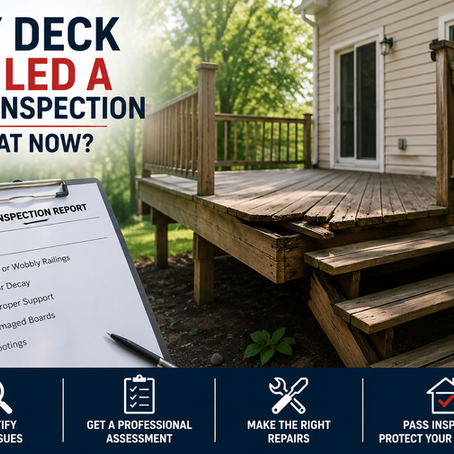 My Deck Failed a Home Inspection What Now?