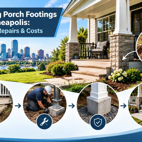 Sinking Porch Footings in Minneapolis: Causes, Repairs & Costs