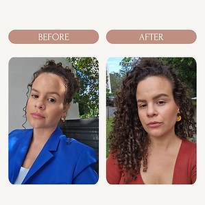 Client transformation with seasonal colour palette styling