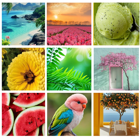 True spring inspired moodboard