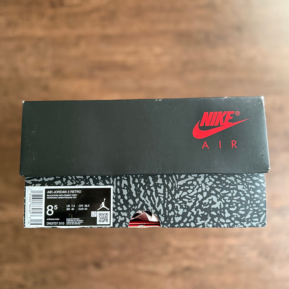 Thumbnail: Jordan 3 "Black Cement" (2024)