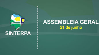 Sinterpa convoca associados para assembleia no dia 21 de junho