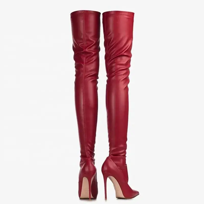Thumbnail: Josia Over the Knee Stiletto Boots