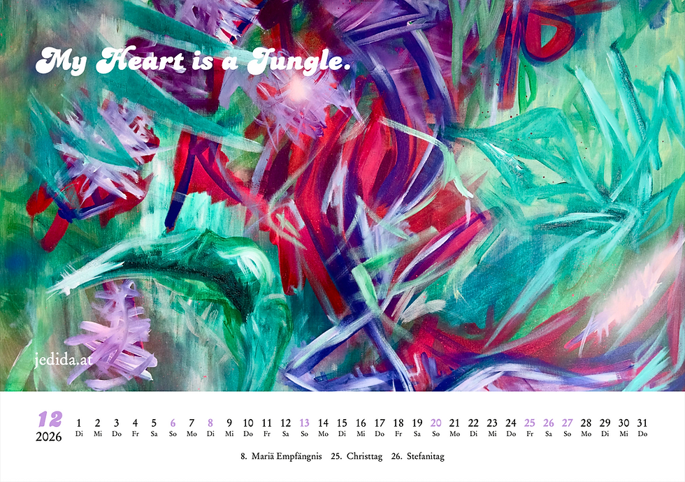Miniaturbild: Jedidas ART Kalender 2026 - Start Februar 26