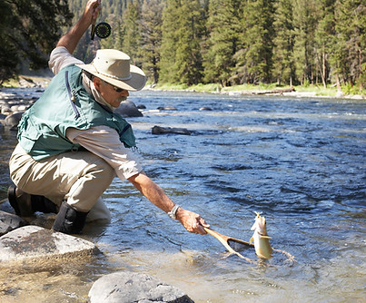 Man Fishing Outdoors