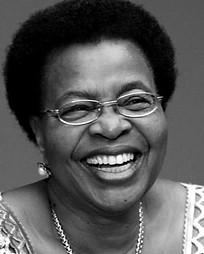 Black and white photo of Graca Machel, Mozambique freedom fighter, education minister, humanitarian