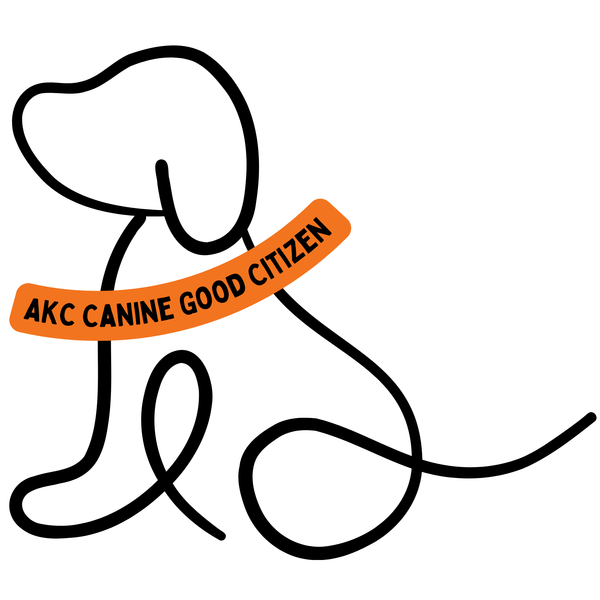 AKC Canine Good Citizen class logo for the canine life coach