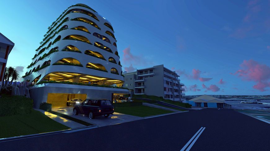 NSW South Coast mixed use architecture by Charles Wright Architects