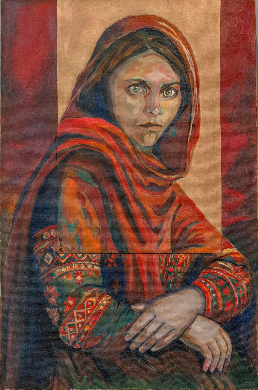 Fulya Turan, Afgan Mona, 2025, TÜA, 120 X 90 cm