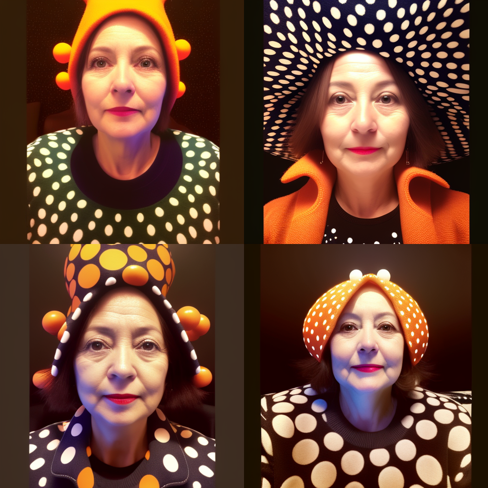 Fulya Turan, Fulya ve Yayoi, 2023, baskı, 100 cm x 100 cm.