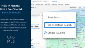 Flexmls Upgrades: Save a Pre-filtered Default Search