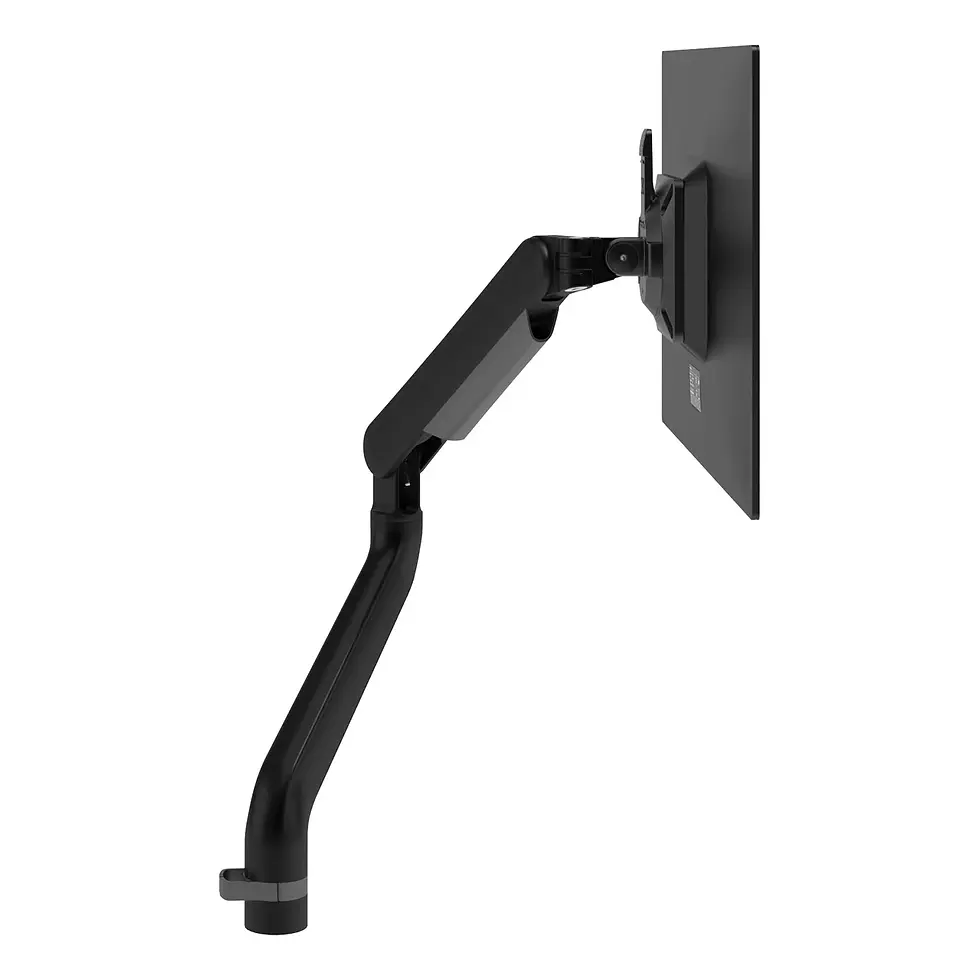Thumbnail: Sustainable Dataflex Viewprime Plus Monitor Arm in black - desk 113