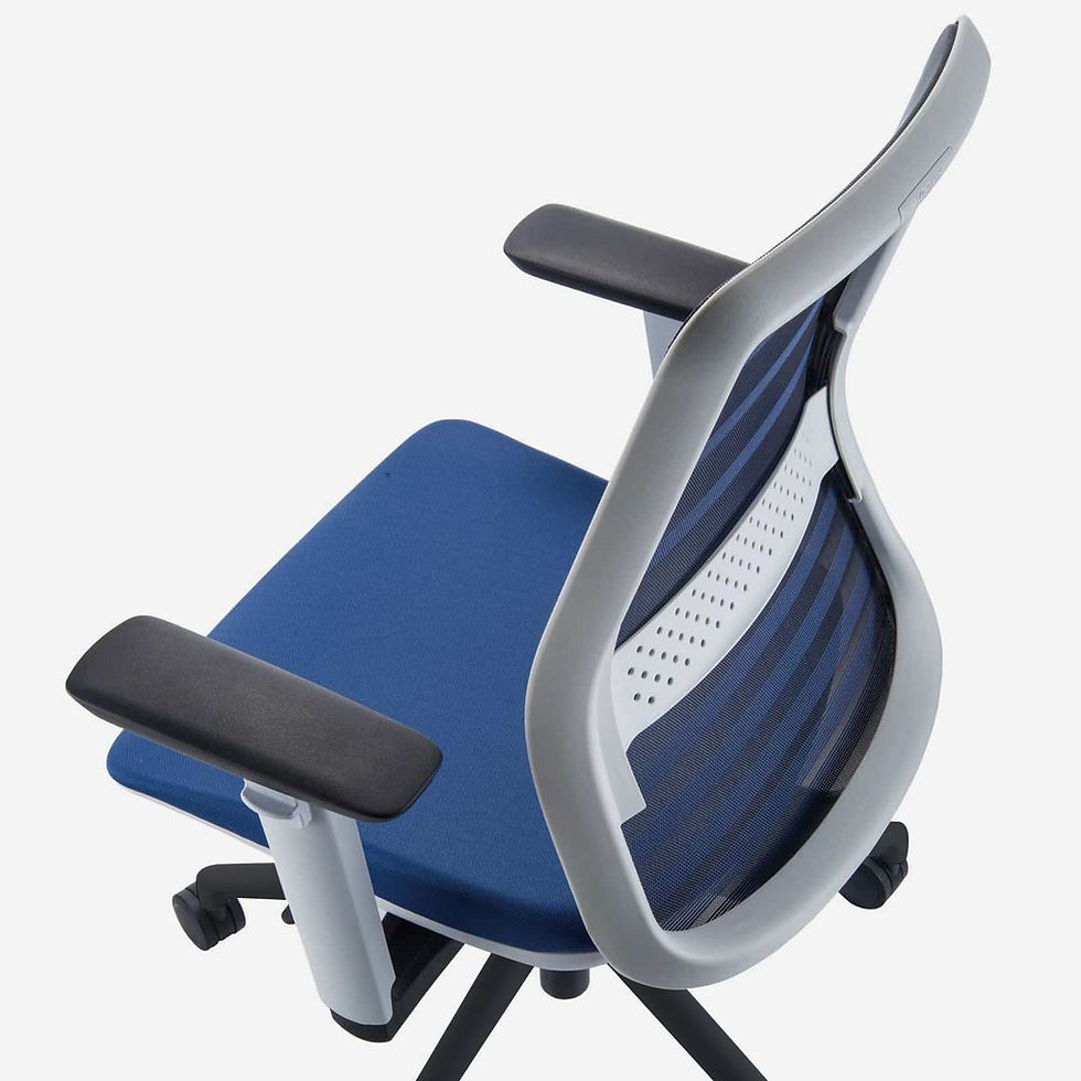 Thumbnail: Blue Koplus Tonique office chair with ergonomic design