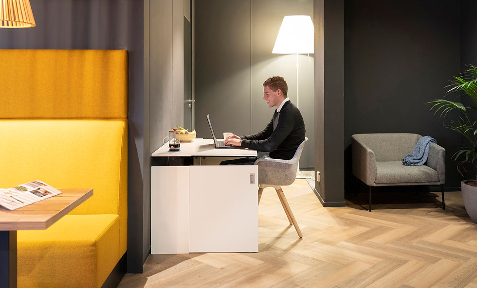 Thumbnail: HomeFit sit-stand desk uk