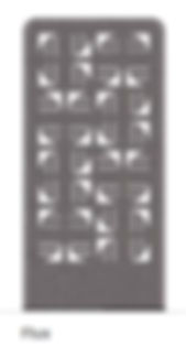 Stylish geometric pattern room divider