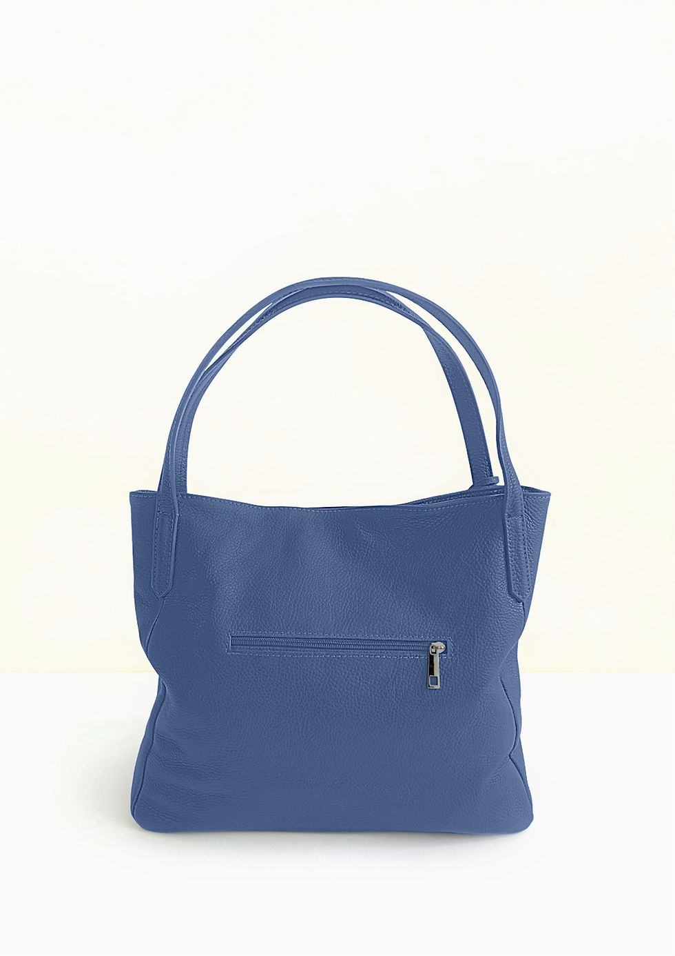 Thumbnail: La Lupa Lucia luxury tote handbag in blue leather