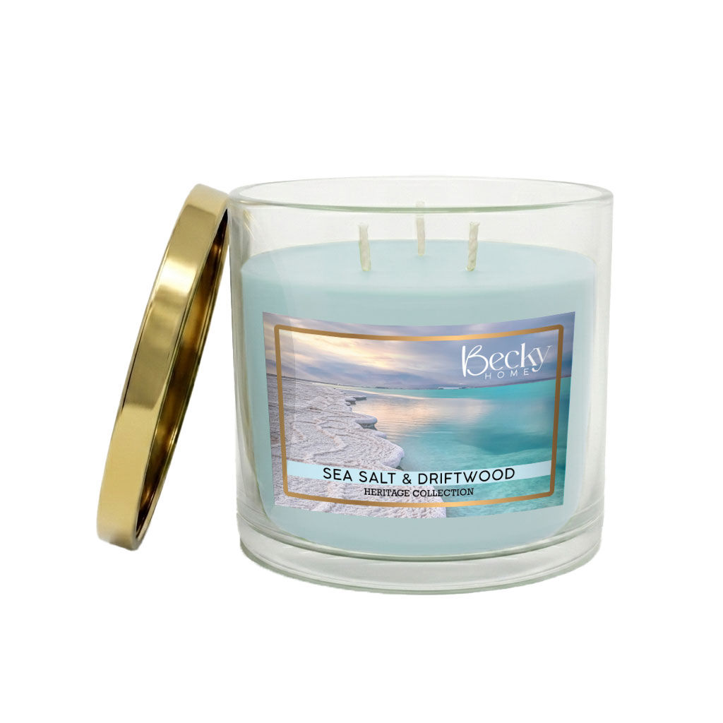 Sea Salt and Driftwood 3-Wick Candle