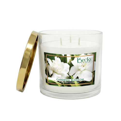 Gardenia Blossom 3-Wick Candle | Becky Home