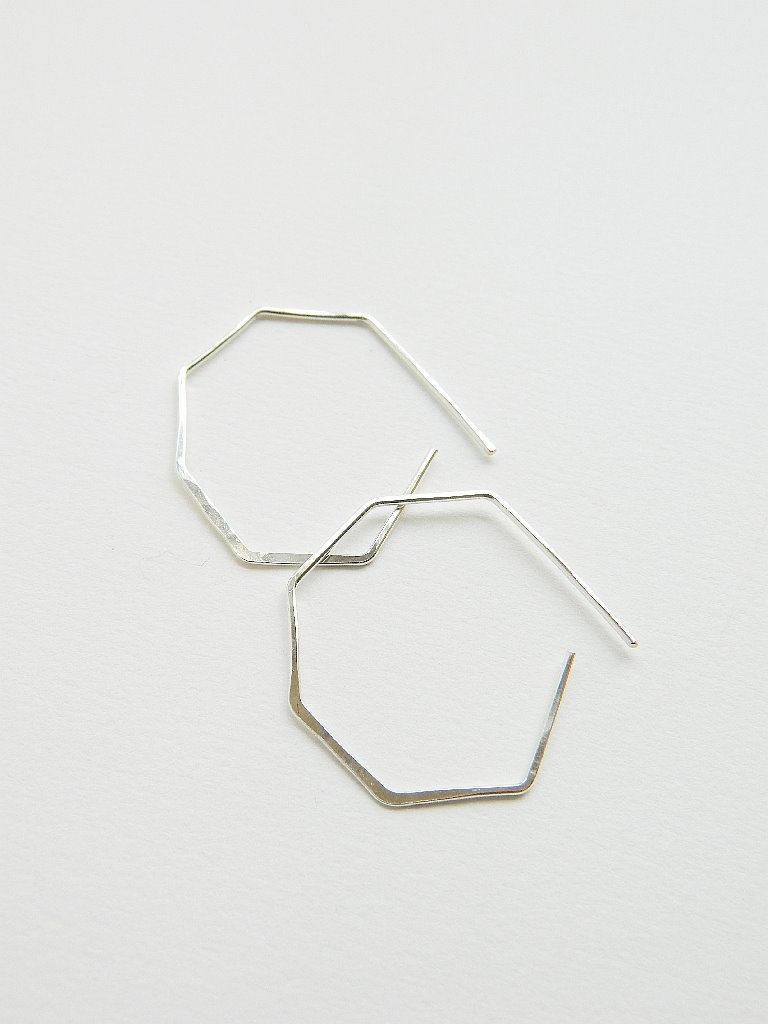 Thumbnail: Olive:peace hoops large