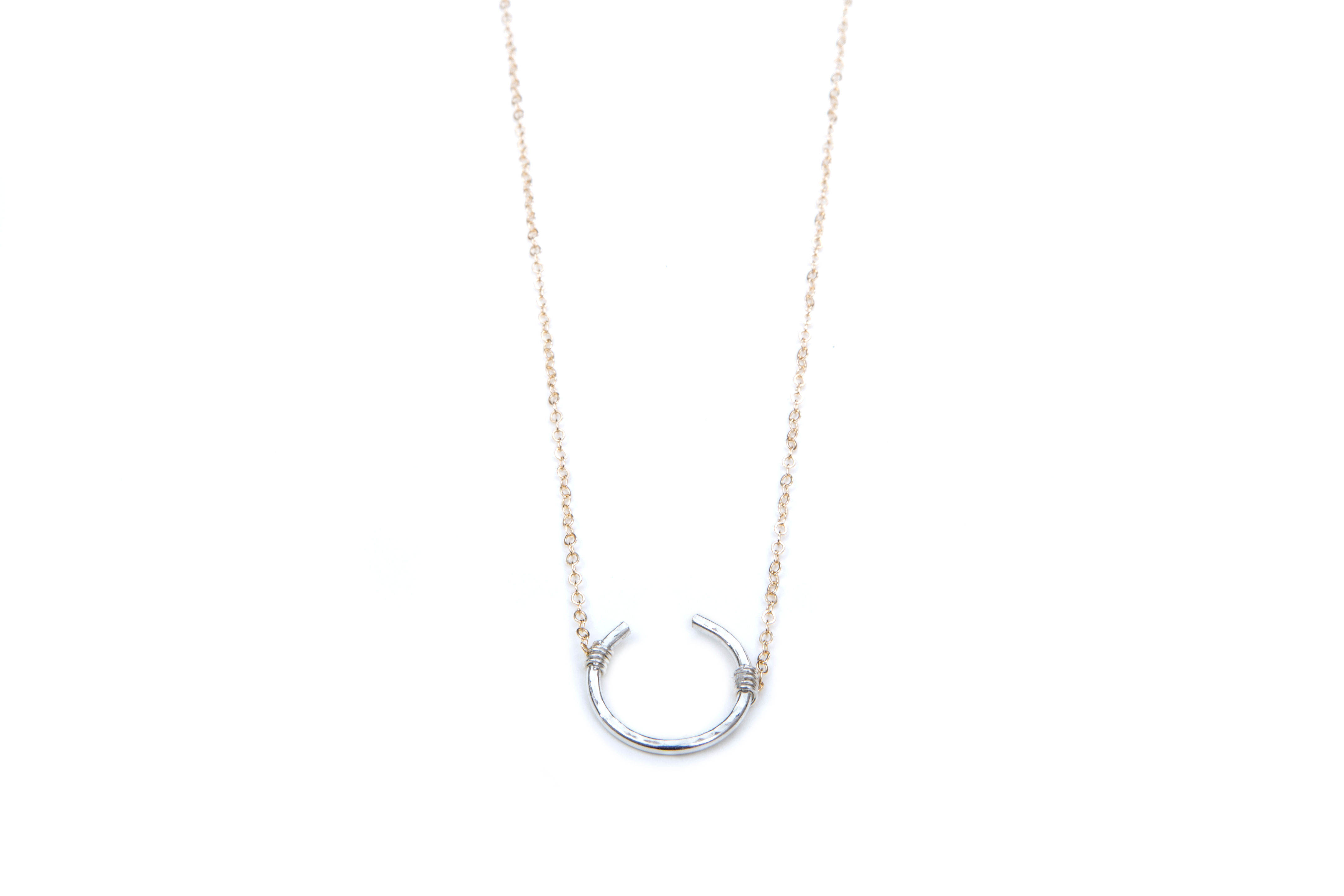 Open Circle-Regular- 14K GF chain