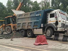 truck accident scene