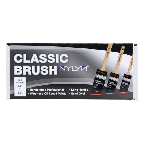 Arroworthy Classic SemiOval Long Handle Brush Set AB Paint Supplies