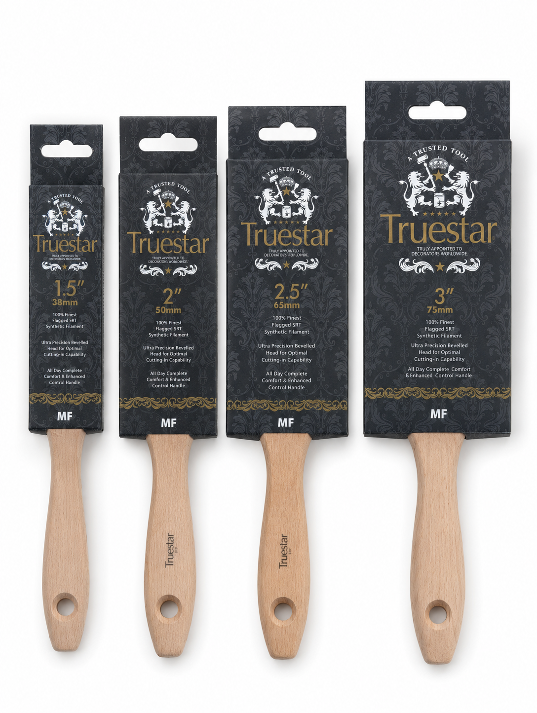 Truestar MF 4 Piece SRT Synthetic Brush Set