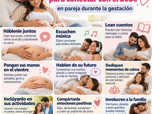 Ideas específicas para conectar con el bebé en pareja durante la gestación