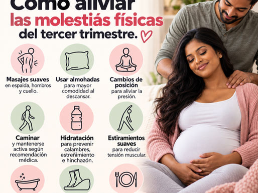Apoyo físico y bienestar materno: Cómo aliviar las molestias físicas del tercer trimestre