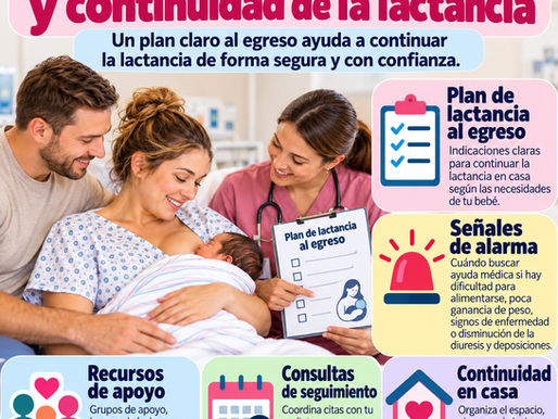 Preparación para el alta del hospital y continuidad de la lactancia