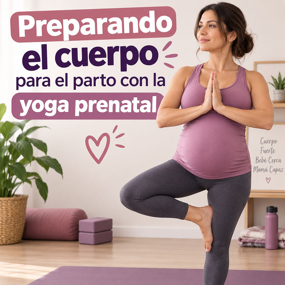 Preparando el cuerpo para el parto con la yoga prenatal