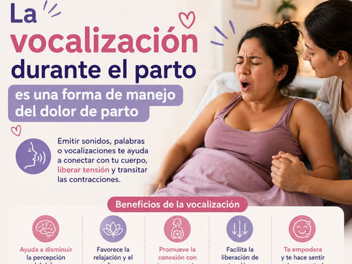 La vocalización durante el parto es una forma de manejo del dolor de parto