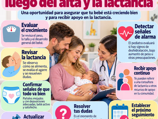 Primera visita al pediatra luego del alta y la lactancia