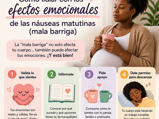Cómo lidiar con los efectos emocionales de las náuseas matutinas (mala barriga)