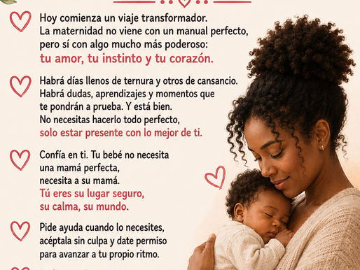 Carta para una mamá que inicia su maternidad