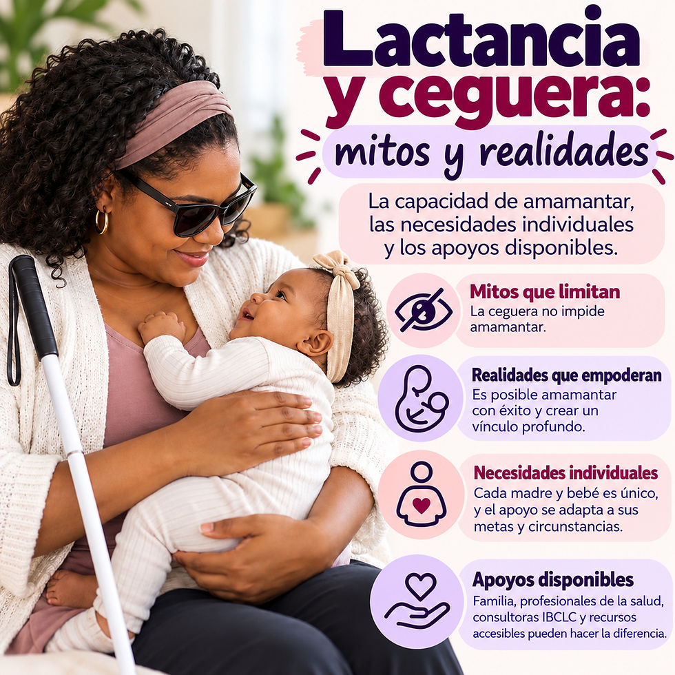 Lactancia y ceguera: mitos y realidades