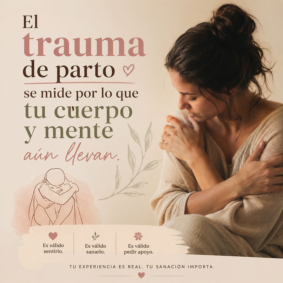 El trauma de parto se mide por lo que tu cuerpo y mente aún llevan