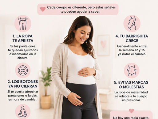 ¿Cuándo necesitas ropa de maternidad?