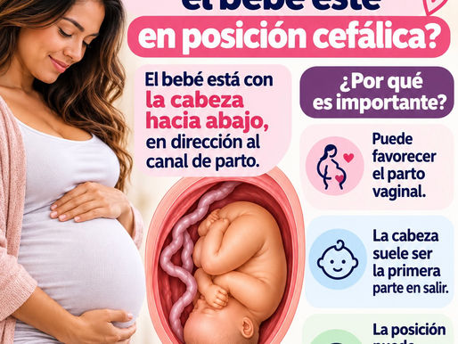 ¿Qué significa que el bebé esté en posición cefálica?
