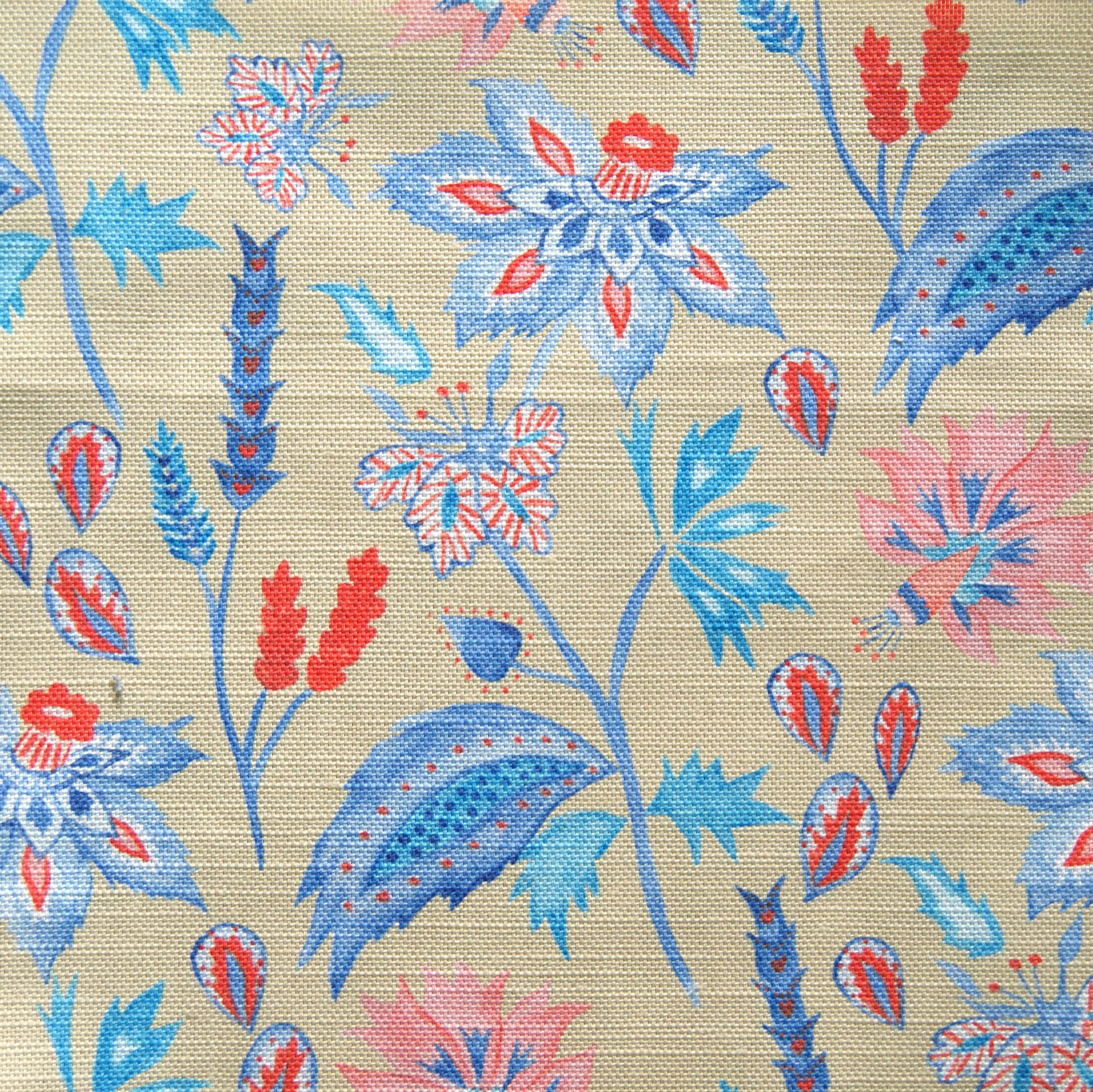 Garden of Poros - Sky Blue & Straw