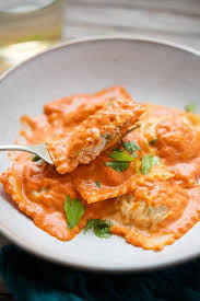 Lobster Heart Ravioli with Vodka Sauce